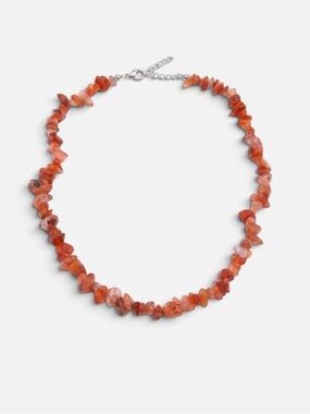 CARNELIAN NATURAL CHIP NECKLACE